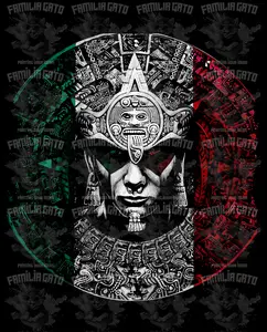 Mexico Azteca Halftones  DTF Transfer