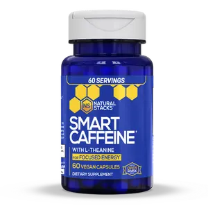 Smart Caffeine Supplement with L-Theanine and Caffeine for Focus and Energy - 60 Vegetarian Capsules