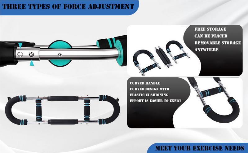 Nexpowx Arm Trainer, Adjustable Chest Workout, Enhance Chest and Arm Muscles Men's Fitness Trainer, Detachable Portable Spring Resistance Home Fitness Equipment