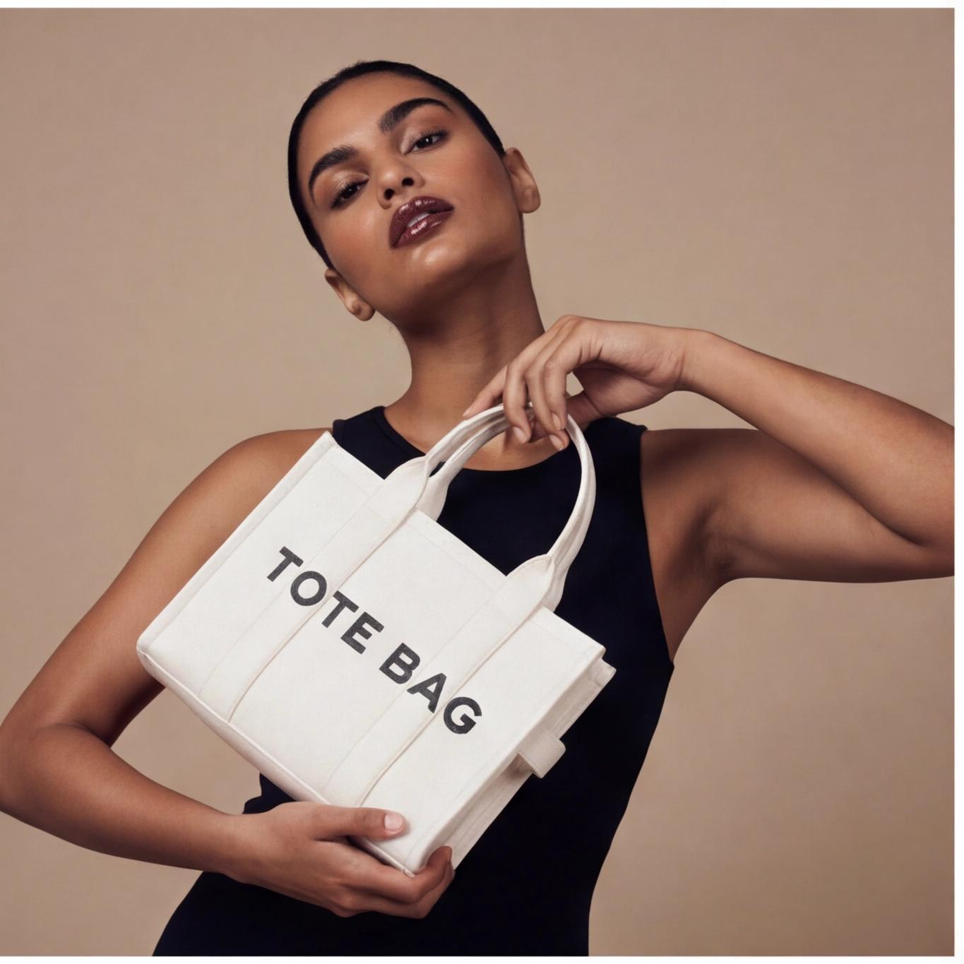 evol Women's Stylish Letter Tote Bag 2026 Design Versatile Handbag Multiple Colors Everyday Use