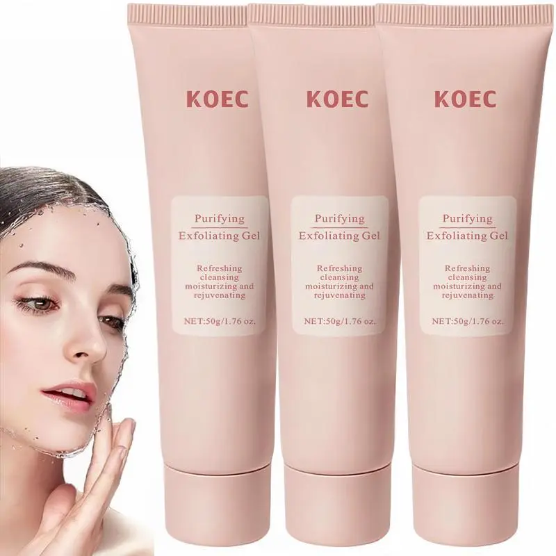 Moisturizing Exfoliating Facial Scrub Gel, Exfoliant, Deep Cleansing Facial Gel, Facial Skin Care Product for Women & Men, Beauty Scrub, Exfoliating Face