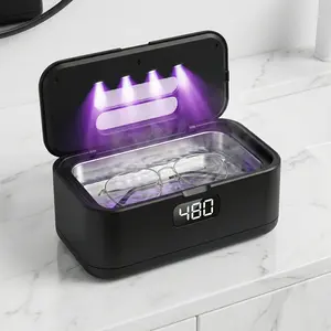 Ultrasonic Cleaner,Ultrasonic Jewelry Cleaner for Diamond Ring, Silver, Gold, Earrings, Necklaces, Glasses, Denture, Retainer, Cpap, Coins, Mouthguard, Razors