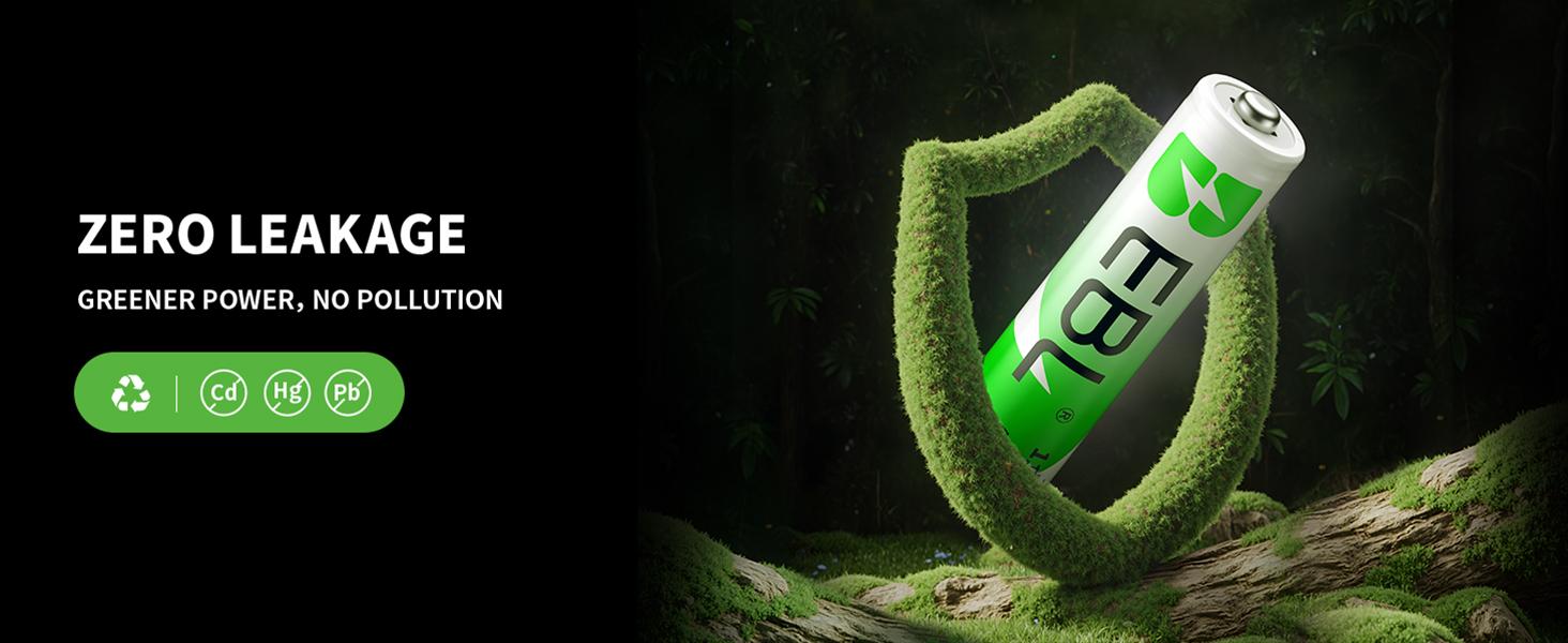 EBL AAA Ni-MH Rechargeable Batteries 1100mAh