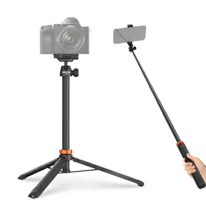 NEEWER BASICS TS04 59" Selfie Stick Tripod for Phone & Camera, Extendable Tripod Stand for Smartphone, DSLR, Vlog, Travel, Live Streaming & Daily Recording