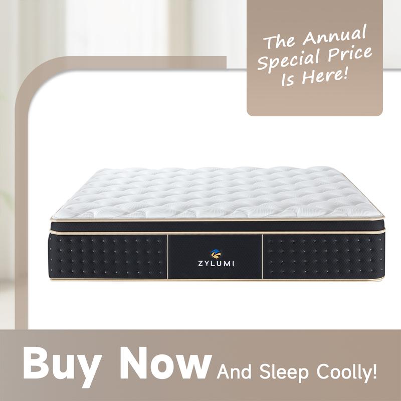 Clearance Sale | Final Stock | Hybrid Mattress 2.0 10–14 Inch Queen Bed Mattress Mattress in a Box, Memory Foam & Individual Pocket Springs, Motion Isolation, Pressure Relief