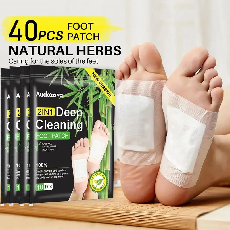 Herbal Extract Foot Detox Patches - Warm Sleep Aid for Adults, Therapeutic Stress Relief, Toxin Removal, Natural Deep Cleansing Pads, Wellness Healthcare Solution, TikTokShopBlackFriday Festive Design (Beauty & Personal Care Foot Treatment), Herbal Ingred