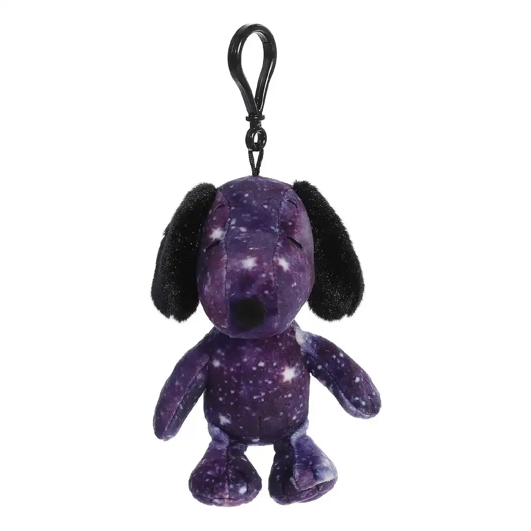 Peanuts Spaced Out Snoopy 5-in Soft Astronaut Clip-On Plush, Keychain Charm, Collectible Bag Accessory, Cute Keychain Accessory for All Ages, Keychain Charms, Cute Keychain Accessories
