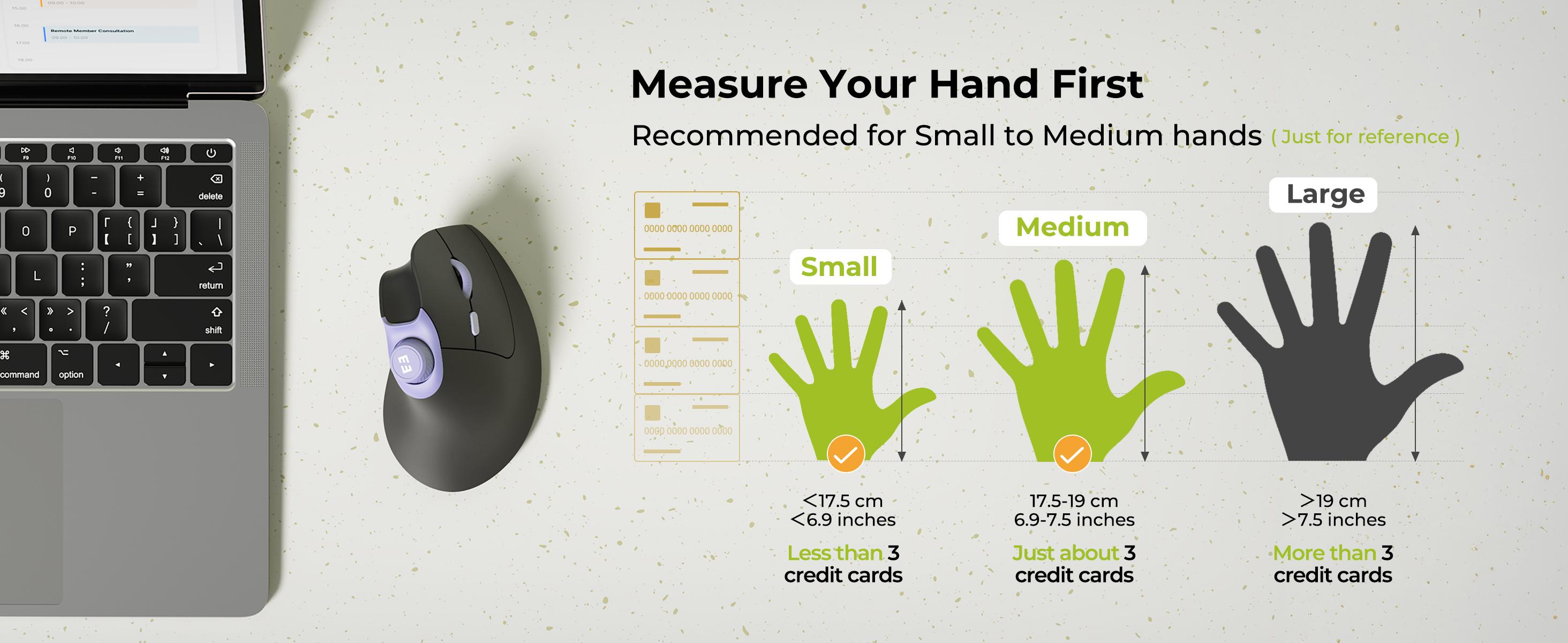 Seenda Ergonomic Mouse Rechargeable, USB+Dual Bluetooth, MOU-302 Vertical Wireless Mouse with Volume Knob, Quiet Clicks, Multi-Device Cordless Mice Compatible for Windows, PC Accessories , Laptop, Mac OS for Work