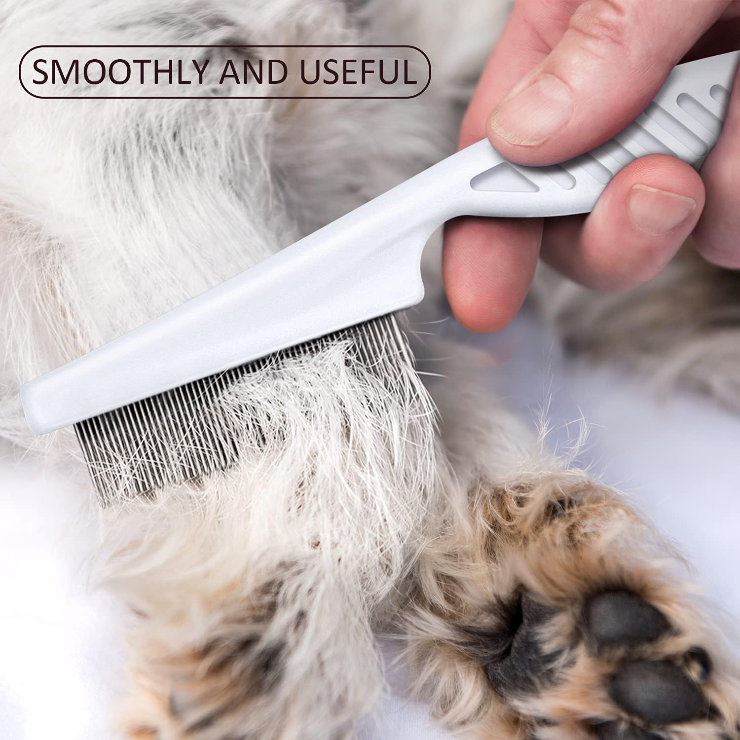 6 Pack Flea Lice Comb Stainless Steel Dog Cat Grooming Combs with ...