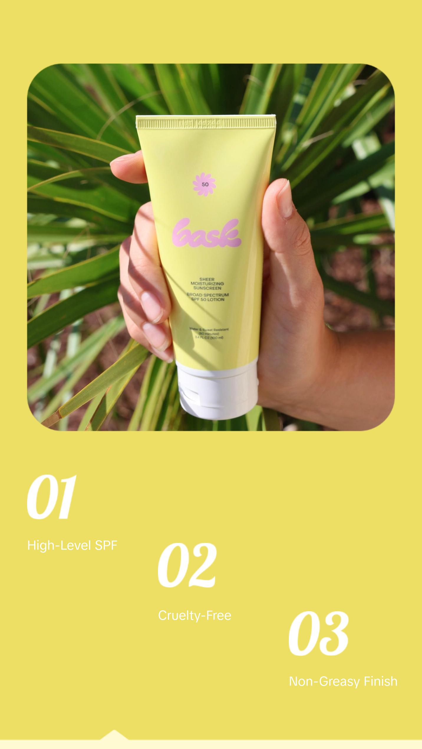 Bask SPF 50 Sunscreen - Ultimate Sun Defense