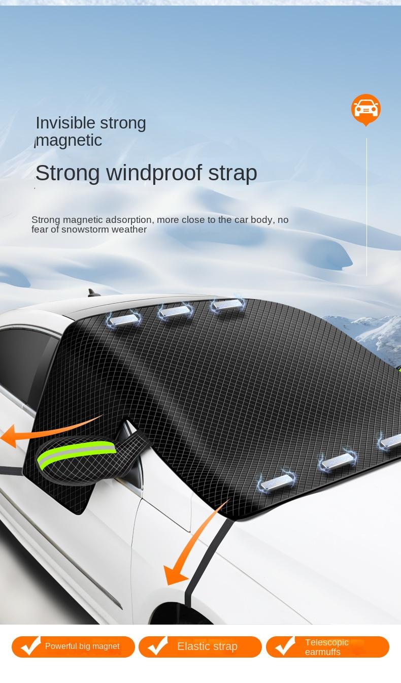 Car windshield anti-snow and anti-frost cover with rearview mirror cover, suitable for most vehicles, sedans, SUVs, etc., can be used in all seasons Car windshield anti-snow and anti-frost cover with rearview mirror cover, suitable for most vehicles, sedans, SUVs, etc., can be used in all seasons
