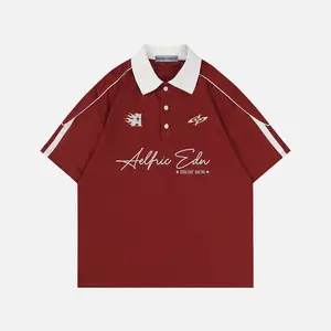 Aelfric Eden Retro Motorsport Oversized Polo Jersey Contrast Collar Racing Graphic Breathable Mesh Fabric Stripe Patchwork Unisex Streetwear Aelfric Eden Retro Motorsport Oversized Polo Jersey Contrast Collar Racing Graphic Breathable Mesh Fabric Stripe Patchwork Unisex Streetwear
