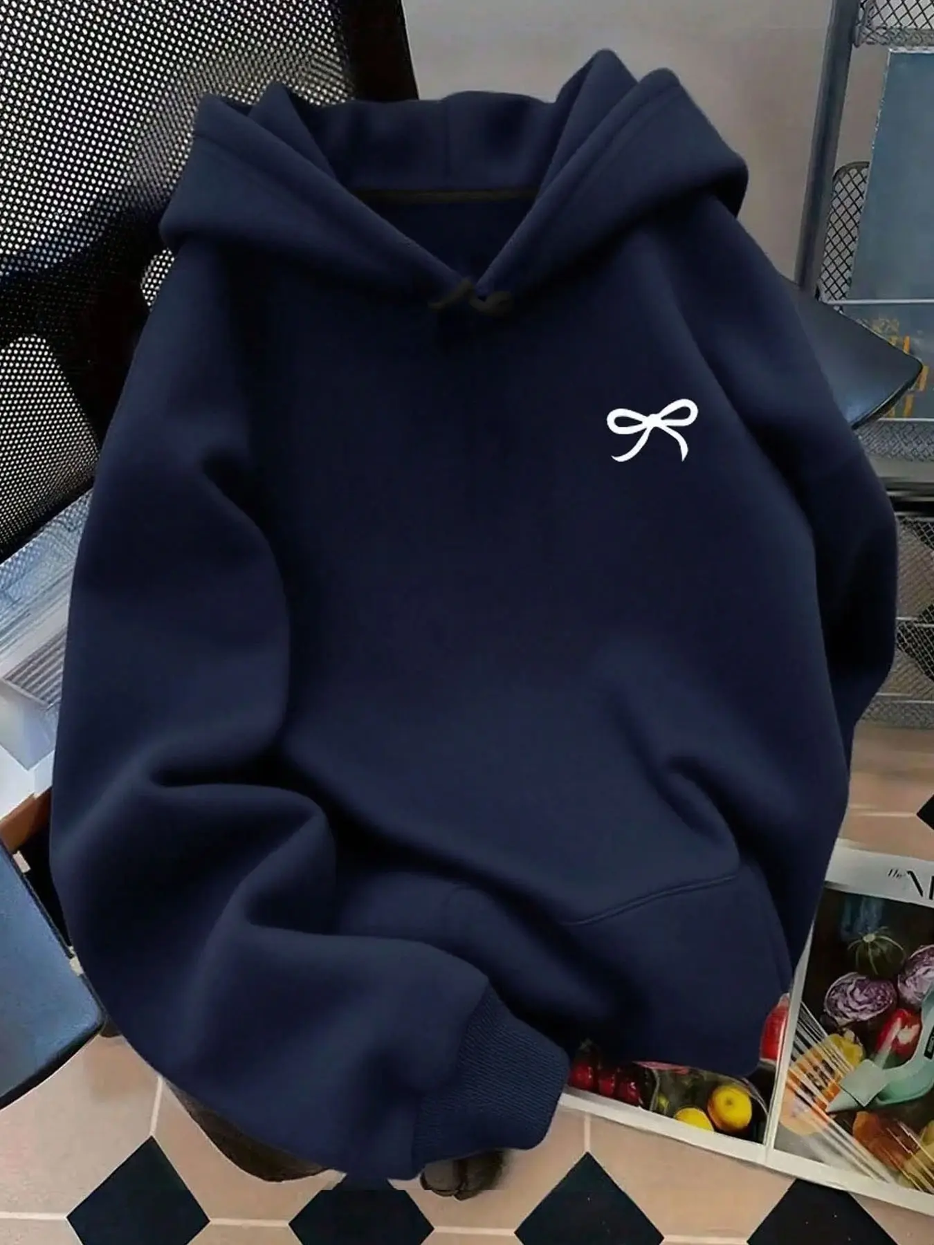 Soft fleece-lined, relaxed-fit style with a kangaroo pocket and drawstring hood. This on-trend Hoodie pullover is perfect for versatile daily casual wear in fall and winter.