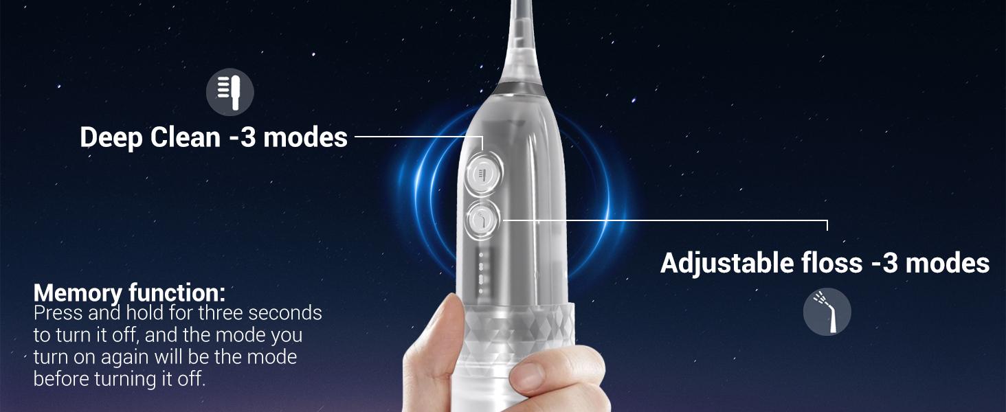 Portable Detachable Electric Toothbrush with Water Flosser, Washing & Care 2-in-1, Wireless Water Flosser Tooth Cleaning Kit 2.0, Combo IPX7 Waterproof Rechargeable Oral Irrigator, Suitable for Family Travel, Oral Health Gift Recommendation