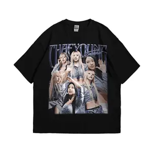Chaeyoung TWICE Vintage Bootleg T-Shirt – Kpop World Tour Graphic Tee Streetwear Unisex Trending Aesthetic Design