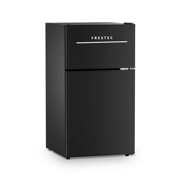 3.2 Cu.Ft 2-Door Mini Fridge with Freezer, Ultra-Quiet Compact Refrigerator for Dorm/Office