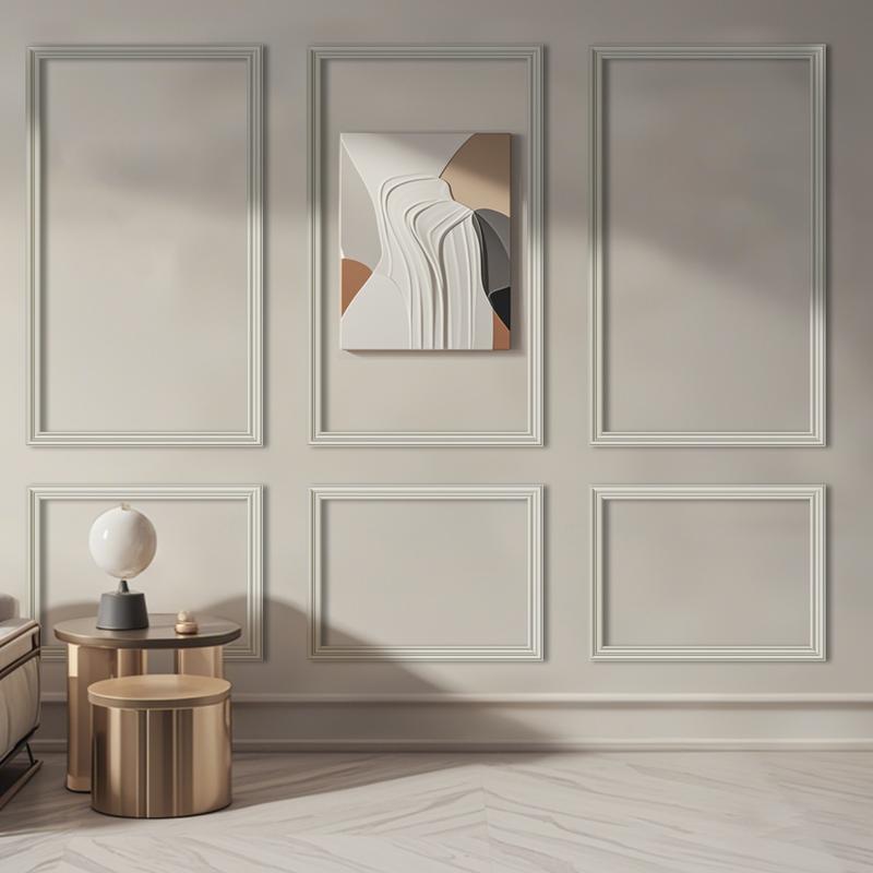 Art3d Pre-Cut Wall Molding Kit – DIY Wainscoting Panels for Interior Walls, Living Room & Bedroom Decor,3 ToP 3 Bottom Art3d Pre-Cut Wall Molding Kit – DIY Wainscoting Panels for Interior Walls, Living Room & Bedroom Decor,3 ToP 3 Bottom