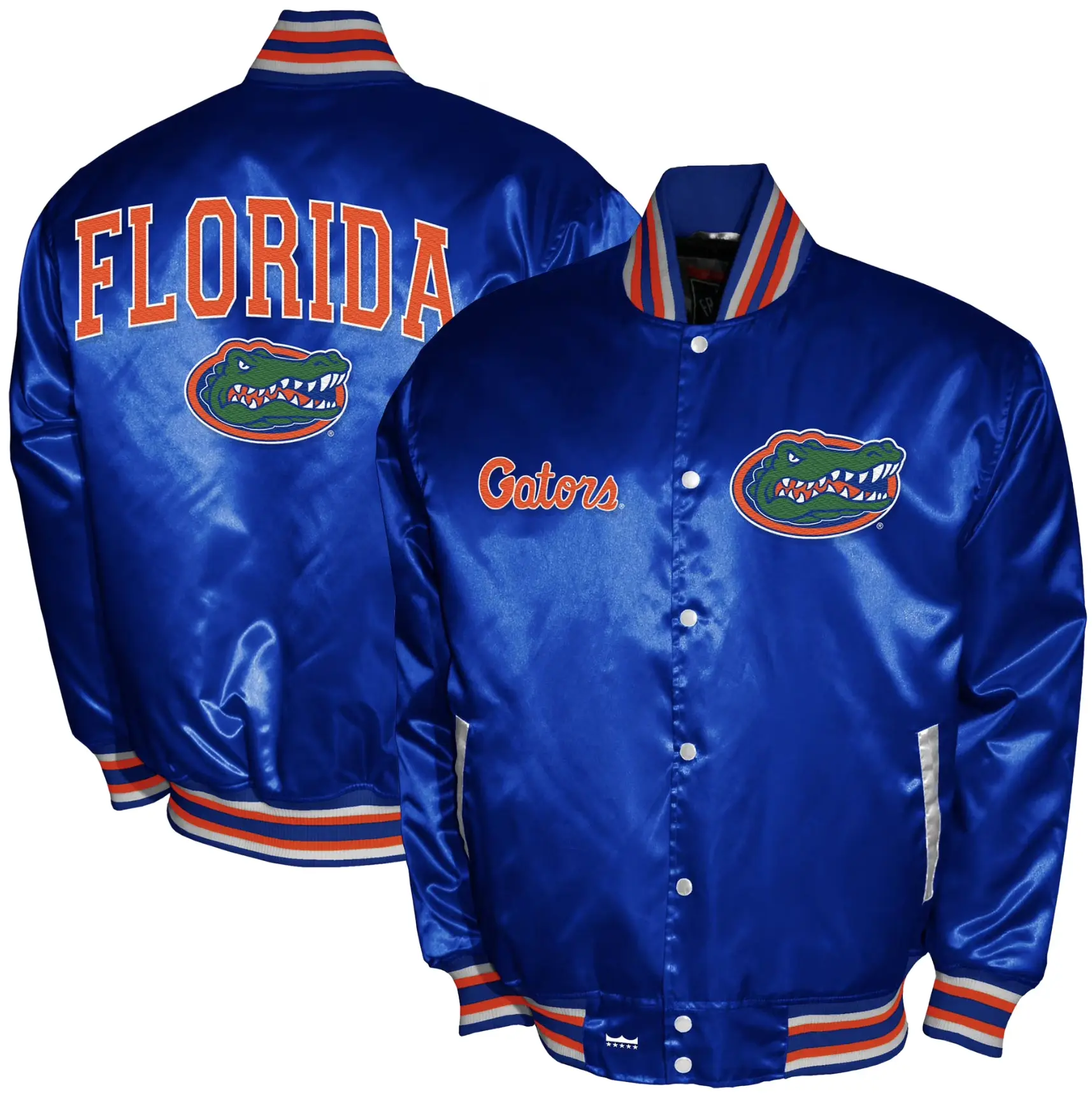 Florida Gators  Men's Franchise Club Royal Satin Full-Snap Jacket