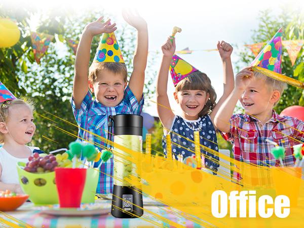 Phueut Portable Blender USB Rechargeable Mini Blender with 6 Blades, 380mL Traveling Fruit Juicer Cup for Shakes and Smoothies