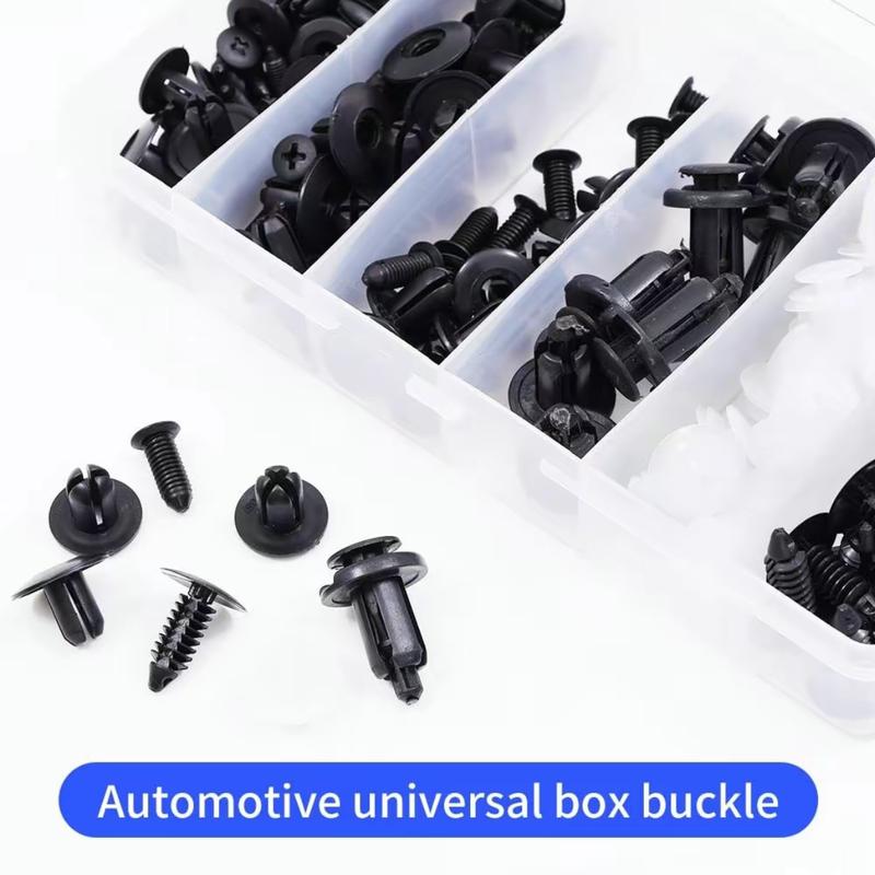 200PCS Car Clips for Hole Plastic Rivets Retainer Fender Push Pin Fastener Bumper - 6 Sizes Universal Car Fastener Kit Durable Easy Install Body Screw Automotive