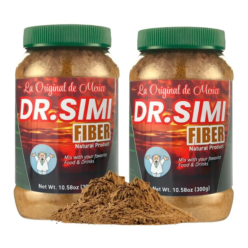 2-Pack La Original Fibra de Mexico Daily Fiber Supplement (300g/10.5oz) - New Packaging, Viral Formula, All-Natural Blend with Wheat Bran, Maguey, Cocoa - Natural Ingredients - Ideal for Foods, Smoothies - Health Support