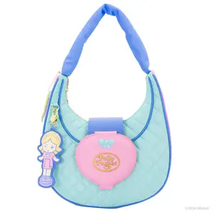Whatever Makes You Happy Polly Pocket Quilted Compact Crescent Bag