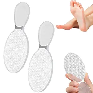 LMMAKE Nano-Glass Foot File 1/2 Pcs 8-Shaped Rough & Smooth Sides Callus Remover for Feet Heel Scrubber Dead Skin Scraper Professional Pedicure Tools Easy Home Travel Use