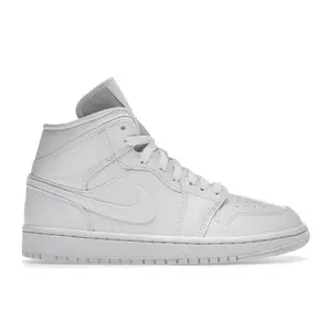 Jordan Women's Air Jordan Mid Triple White (2022), from StockX