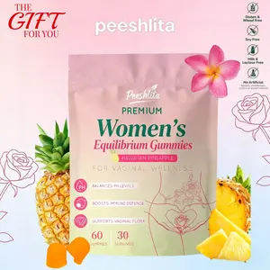 Peeshlita CORE Probiotic Gummies for Women, Feminine pH Balance Support, Gut Health & Vitality, Hawaiian Pineapple Flavor, Third-Party Lab Tested, Plant-Based, Dairy-Free, Ideal Valentine's Day Gift for Her