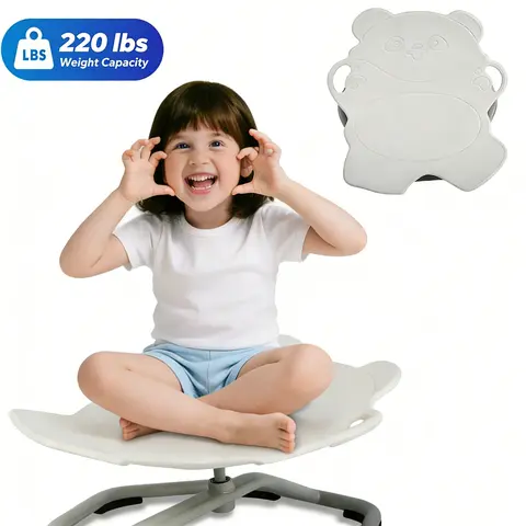 SCITOO Unisex Children's Sensory Spinning Chair Toy (12 Months+) - Non-slip Metal Base, Fidgeting Tool, Sensory Stress Reliever, 360° Wobble Relief, Balance Trainer, Fish Silhouette Design, Coordination Improver