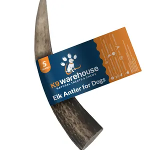K9warehouse Elk Antlers For Dogs - Made in USA - Split and Whole