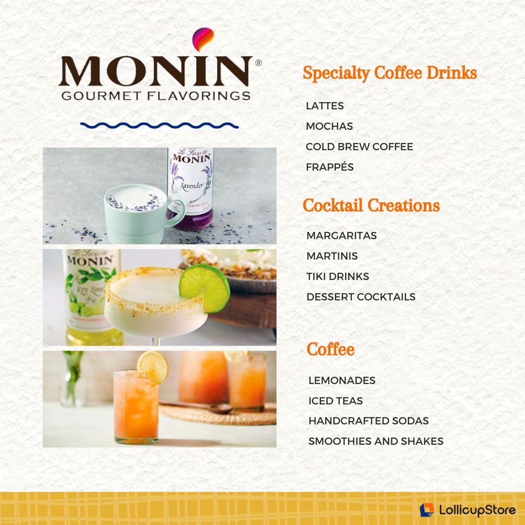 Monin Sugar Free Strawberry Syrup - Bottle (1L)