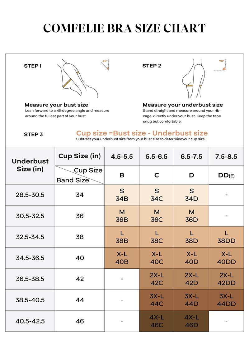 COMFELIE Plus size 4XL Wireless Bra,No Underwire with Support Seamless Bra Underwear EB001