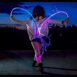 FiberFlies PixelWhip rev4 :: amazing rechargeable  fiber optic LED whip toy w/ 360 degree illumination