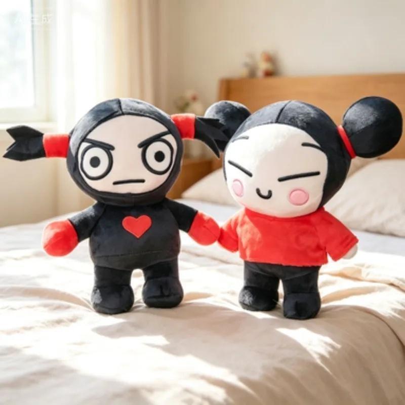 Hot 25cm Pucca Garu Couple Plush Doll Cute Korean Cartoon Stuffed Toy Soft Kawaii Doll Lovers Wedding Gift Home Sofa Decoration
