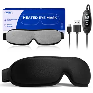 FACEMOON Heated Eye Mask: Targeted Relief for Dry, Tired Eyes | Stable Moist Heat Therapy for Stye & Stress | Sleep Better with This USB-Powered Compress | Gift-Ready Wellness