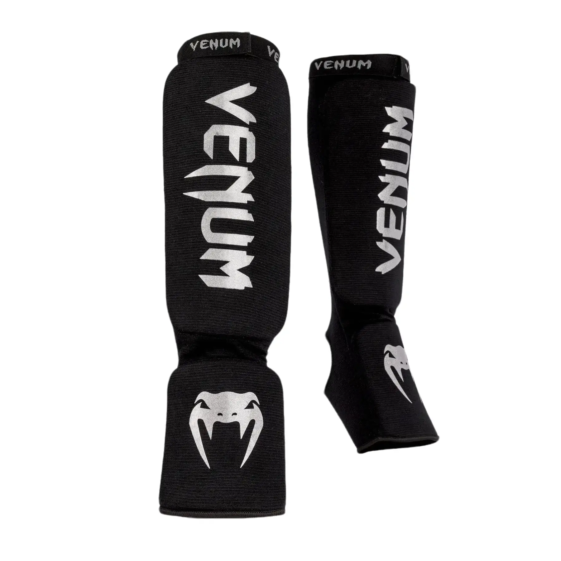 Venum Kontact Cotton Martial Arts Shin Guards - Slip-On Durable Protective Gear for MMA, Kickboxing, Impact-Absorbing Sports Accessory