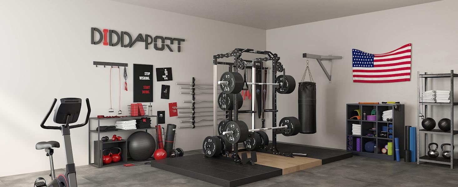 Cofiyard Power Cage with Dual Pulley System, Multi-Function Squat Rack, Cable Crossover, Home Gym Workout Machine, 2500 lbs Capacity, 16 Cable Heights, Integrated Storage Hooks, Professional Accessories Included Cofiyard Power Cage with Dual Pulley System, Multi-Function Squat Rack, Cable Crossover, Home Gym Workout Machine, 2500 lbs Capacity, 16 Cable Heights, Integrated Storage Hooks, Professional Accessories Included