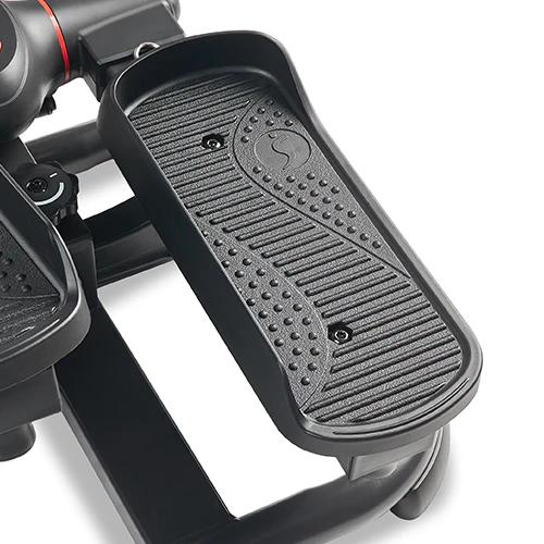 Sunny Health & Fitness Premium 2-in-1 Mini Power Stepper with Resistance Bands, Home Gym Workout Fitness, Compact Home Cardio Machine, Stair Stepper, Portable Quiet Elliptical Motion, Leg/Thigh/Glute Toner, Full-Body Rehab & Fat Burn, 330 lbs Capacity