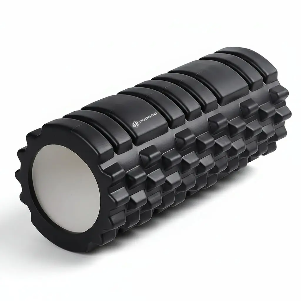 GODBOD Foam Roller - Deep Tissue Medium Density Muscle Massager with Myofascial Trigger Point Release, Back Massage Roller for Soreness and Mobility 13 x 5.5 Inch, with eBook
