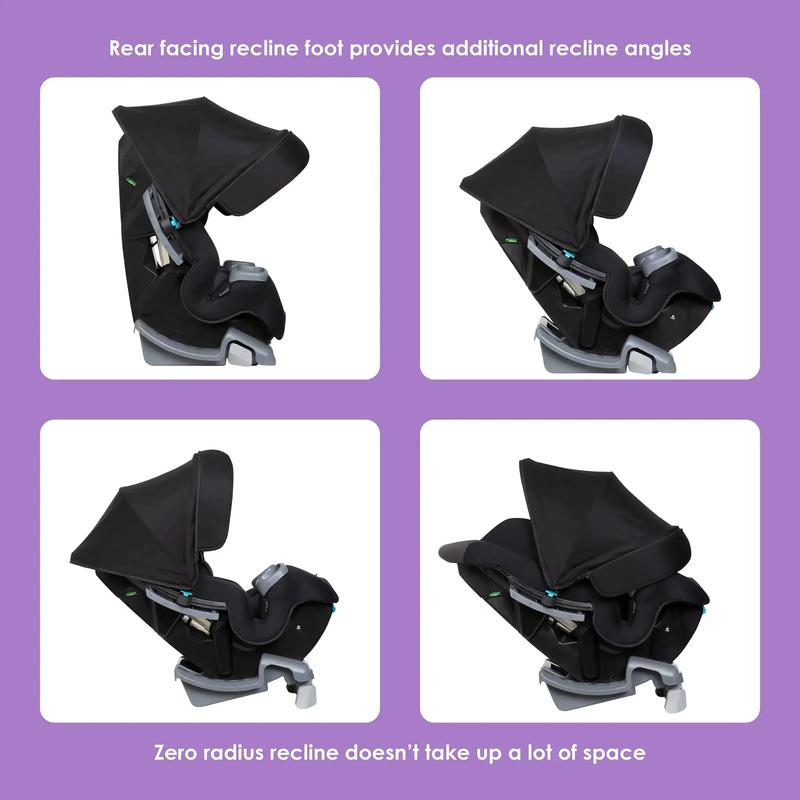 Baby Trend® Cover Me™ 4-in-1 Premium Adjustable Convertible Infant Car Seat w/ Integrated Canopy & Side Impact Protection