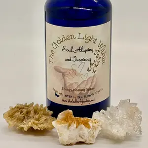 Blue Butterfly Healing & Organics, The Golden Light Within Soul Aligning and Inspiring Energy Healing Spray, 4 fl. oz.