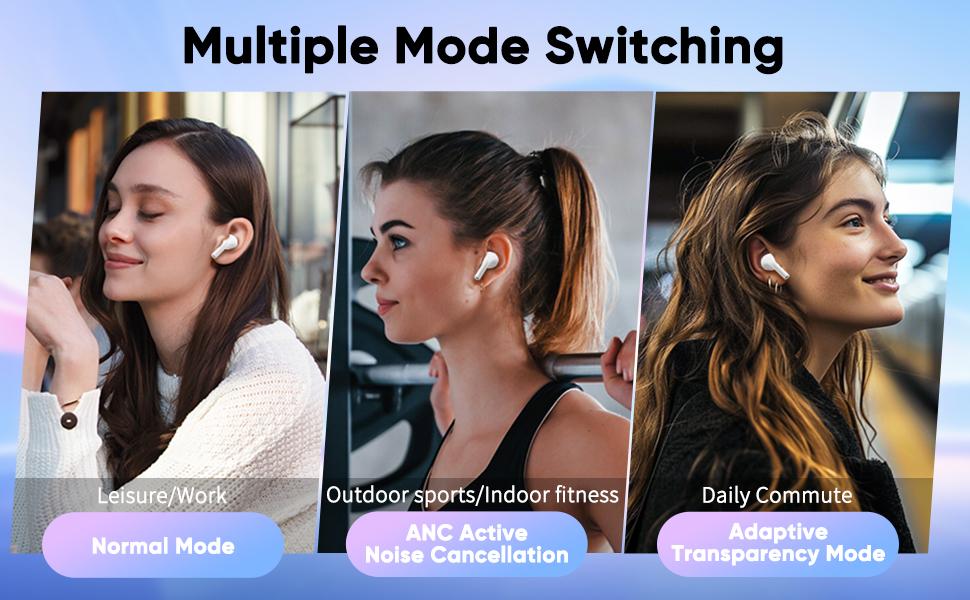 Wintory Wireless Earbuds Bluetooth TWS In-Ear Headphones with Mic Call Noise Reduction Touch Control Charging Case Battery Display Silicone Ear Tips Music