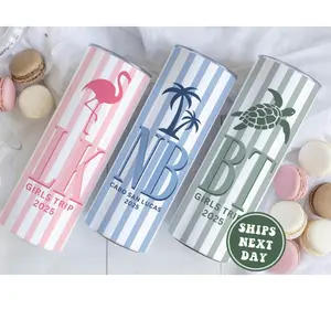 Custom Family Vacation Tumbler, Personalized Matching Tumblers for Beach, Spring Break, Girls Trip, Travel Drinkware, Beach To-Go Cup, Fun Vacation Gift