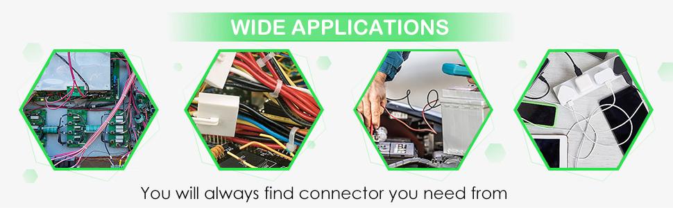 400pcs Solder connectors with Heat Shrink Waterproof Electrical Docking Joints for Sealing Wire Connections. DIY Electrical Connection Wiring and solderless Terminal Wire Connection