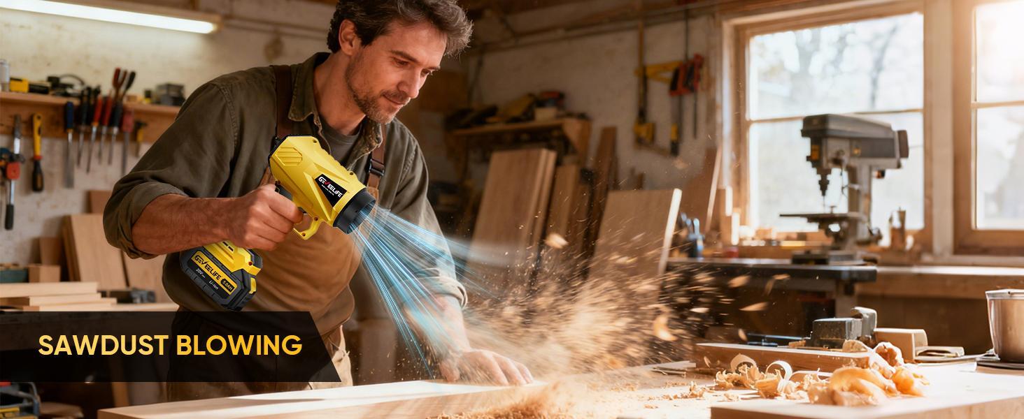 GEVEELIFE Turbo Jet Blower 200W Cordless Leaf Blower | 3 Nozzles + 2 Batteries | Super Powerful Airflow for Home & Garden/New year Gift GEVEELIFE Turbo Jet Blower 200W Cordless Leaf Blower | 3 Nozzles + 2 Batteries | Super Powerful Airflow for Home & Garden/New year Gift