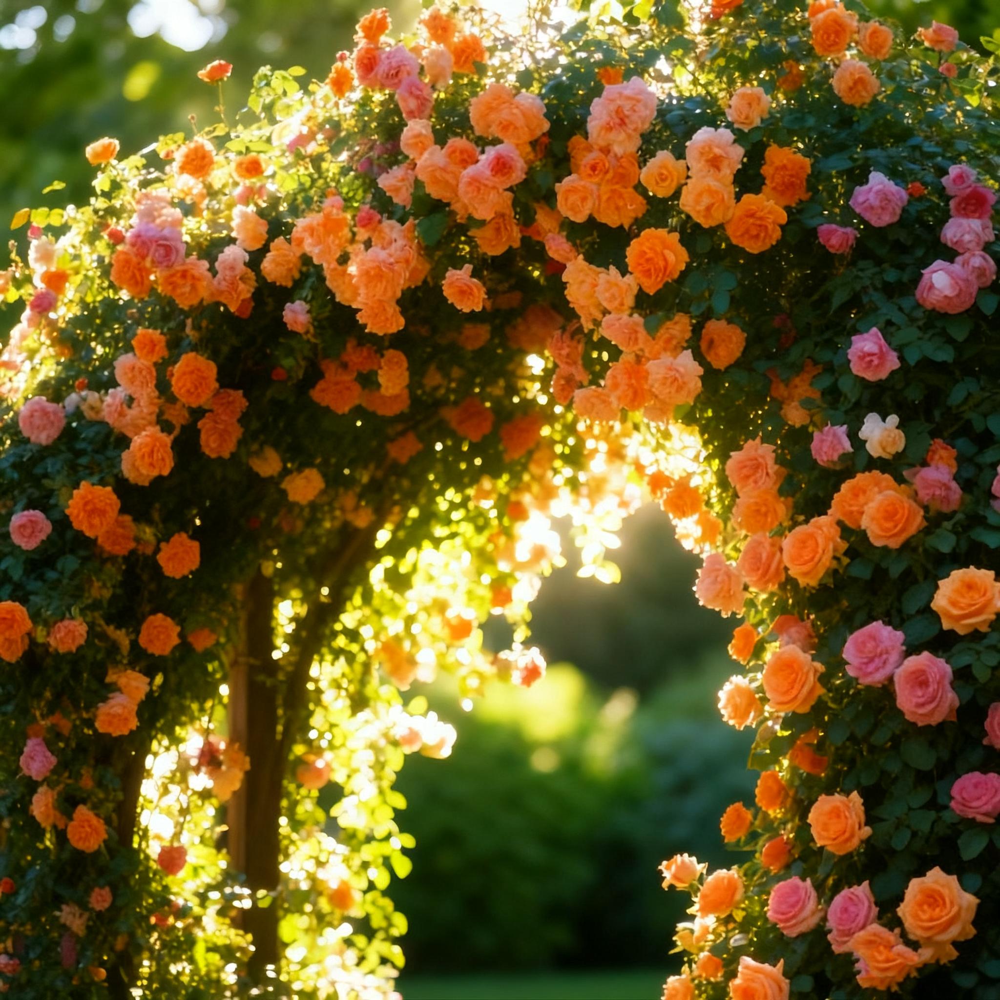 200PCS  Climbing Rose Seed Colorful Rose Vine Flower Seeds for Walls Fences Trellises Perennial Garden Seeds