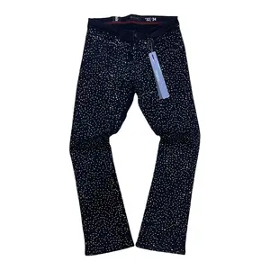 P548 - Full F&B All Over Rhinestone Stacked Flare Jeans
