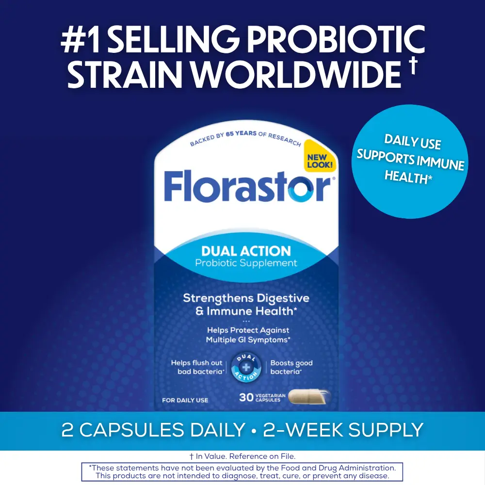 Florastor® Dual Action Probiotic Supplement