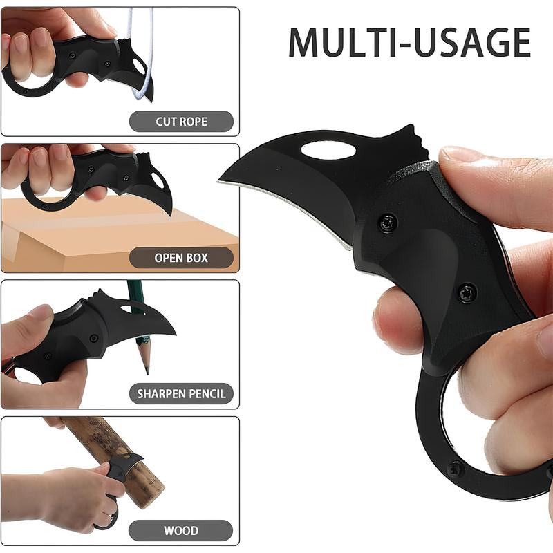 VAYWET Pocket Small Knife For Men Women Cool Folding Knife Box Cutter, EDC Toy Knives for Everyday Carry, Carabiner Mini Keychain Utility Knife Ideal Anniversary Birthday Christmas Gifts Gadgets Stocking Stuffers Box Cutter Outdoor Camping Fishing Hiking